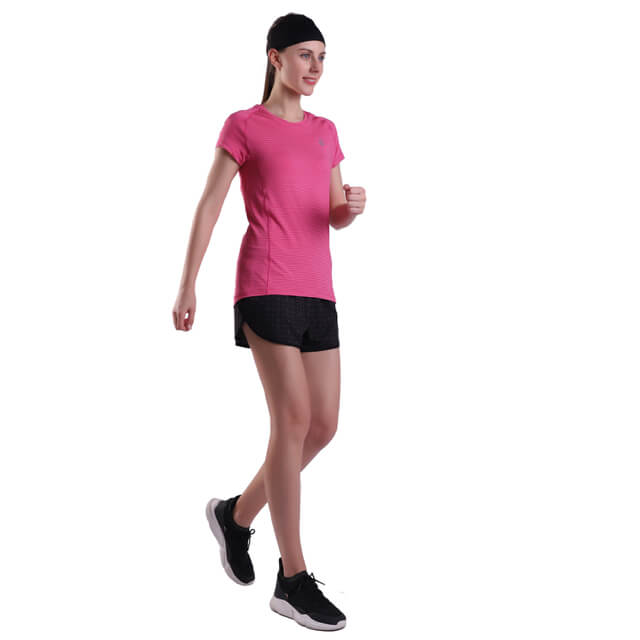 Magliette da spiaggia da allenamento estive da donna Magliette casual da yoga da corsa a maniche corte