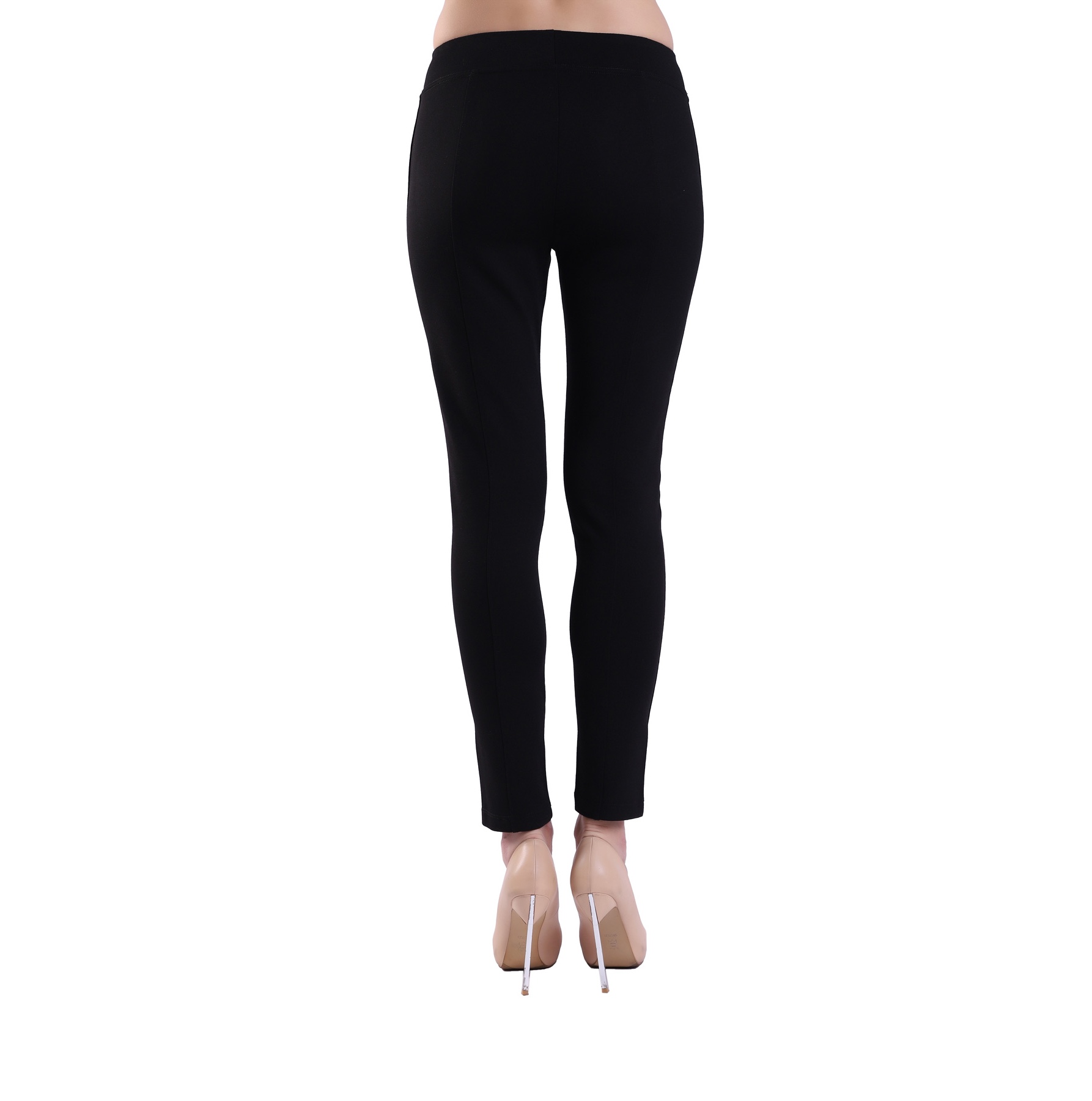 Pantaloni elasticizzati da donna elasticizzati casual Ponte Pencil Leggings Slim o Bootcut