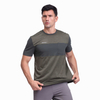 T-shirt da uomo da running Dry Fit con pannello atletico a maniche corte