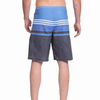 Pantaloncini da surf impermeabili da uomo con stampa a pigmenti a righe